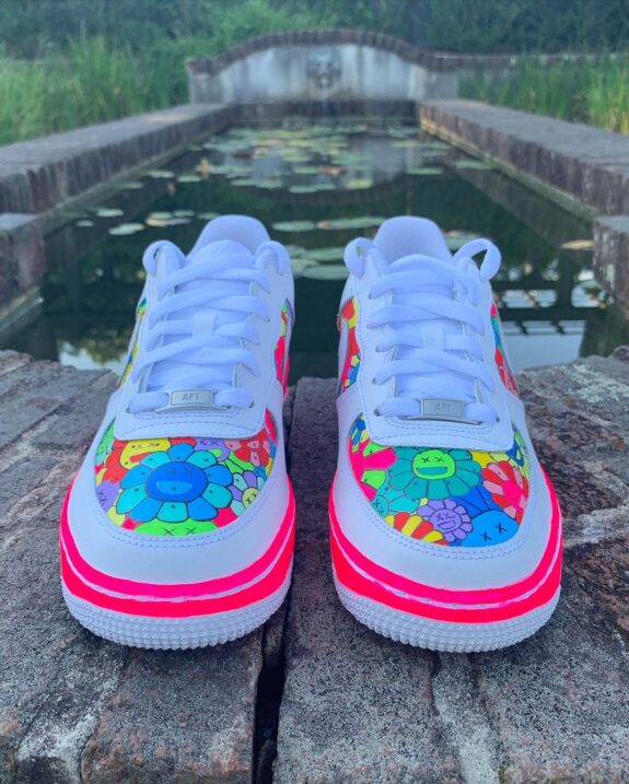 Murakami X Kaws Air Force 1 Custom Daniel Customs