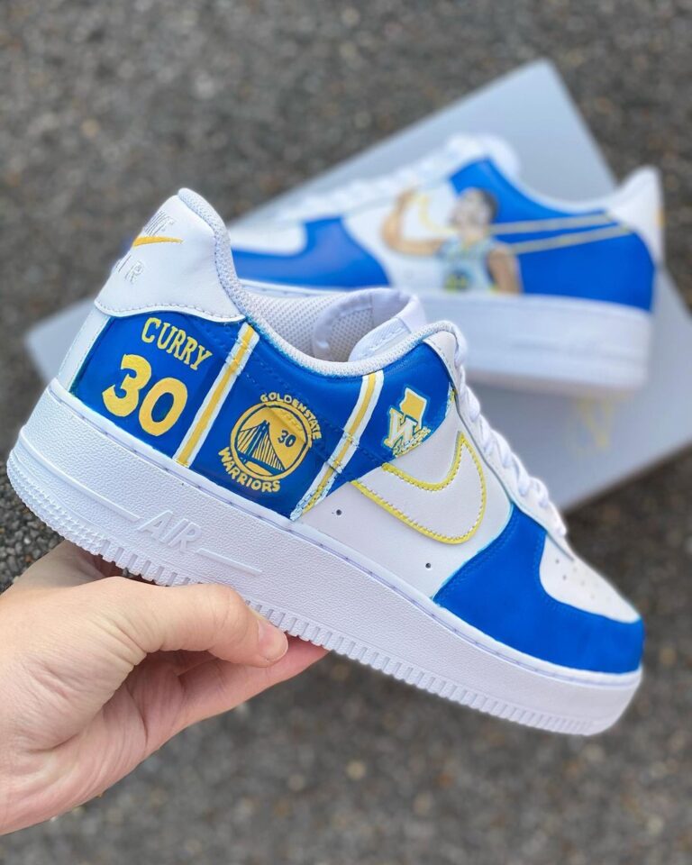 Stephen Curry Air Force 1 Custom Daniel Customs