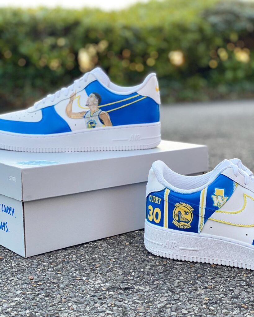 Stephen Curry Air Force 1 Custom Daniel Customs