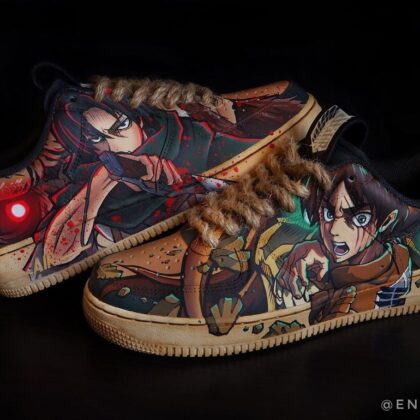 Attack on Titan - Levi x Eren Air Force 1 Custom