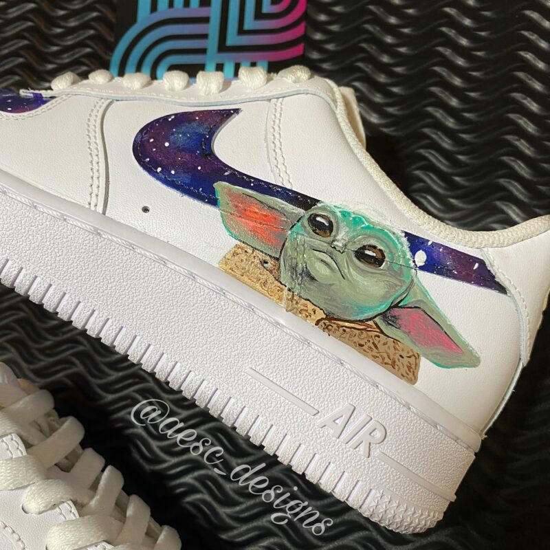 Baby Grogu Air Force 1 Custom - Image 2