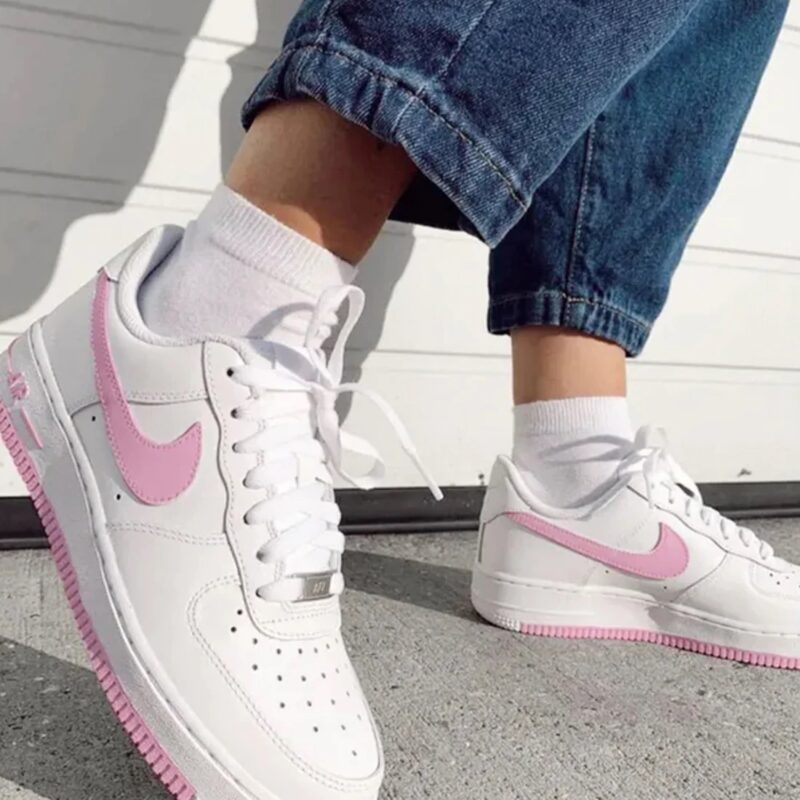 Baby Pink Air Force 1 Custom