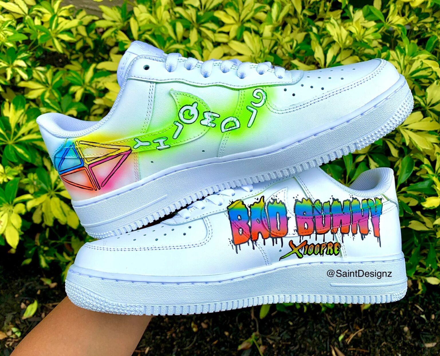 Bad Bunny x 100pre Air Force 1 Custom - Daniel Customs