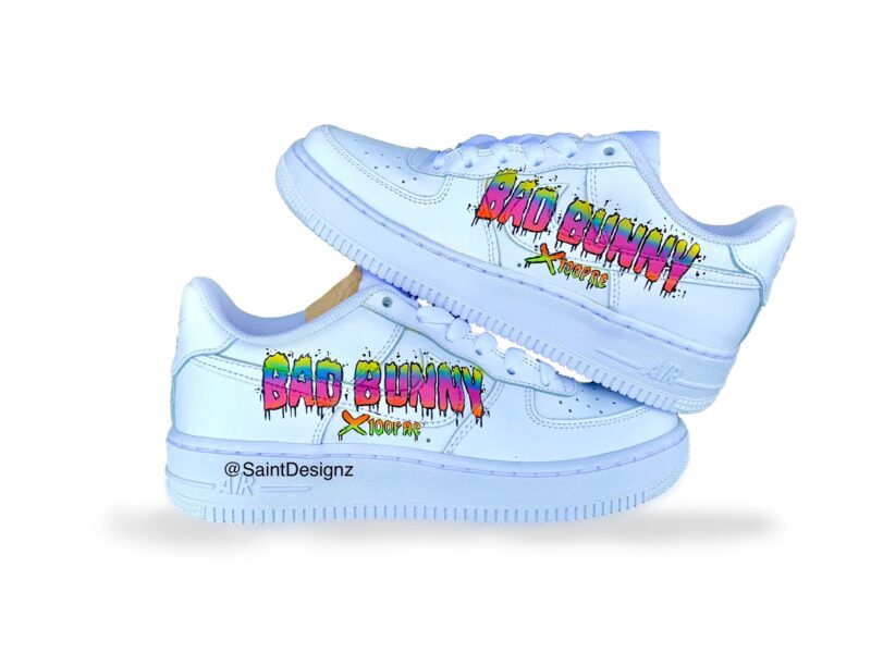 Bad Bunny x 100pre Air Force 1 Custom