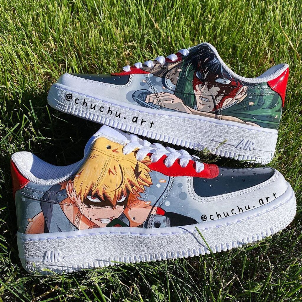 Bakugo x Levi Air Force 1 Custom - Daniel Customs