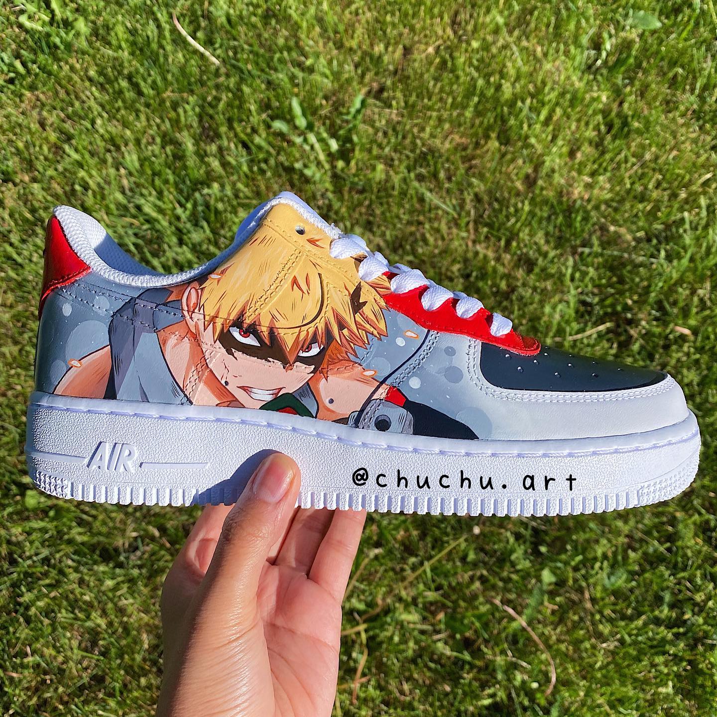 Bakugo x Levi Air Force 1 Custom - Daniel Customs