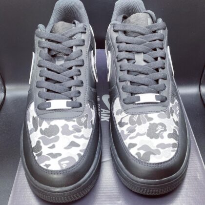 Black Bape Air Force 1 Custom