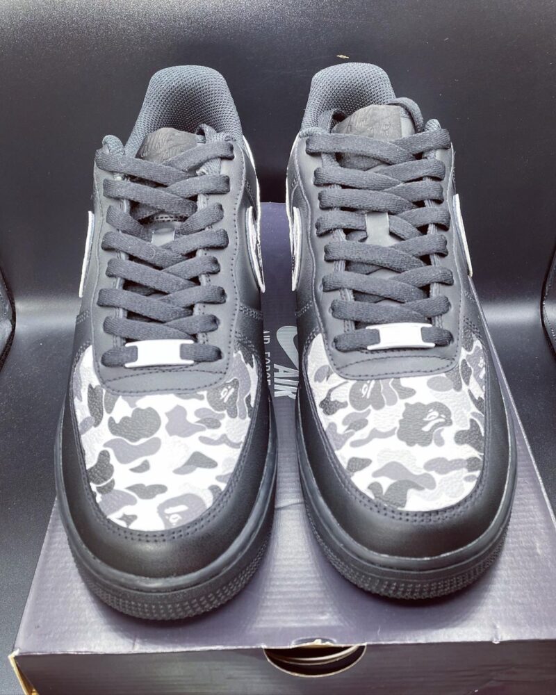 Black Bape Air Force 1 Custom