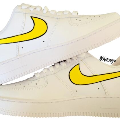 Black and Yellow Air Force 1 Custom