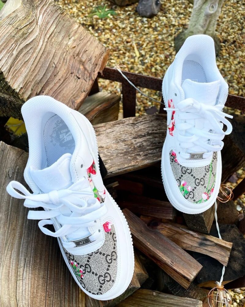 Blossom Red Gucci Air Force 1 Custom