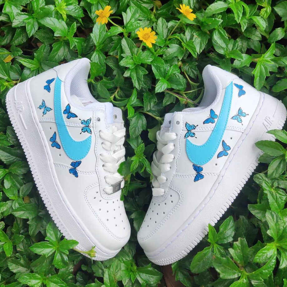 blue butterfly air force 1
