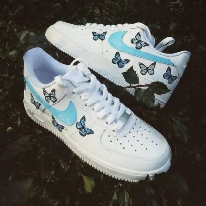 Blue Butterfly Air Force 1 Custom