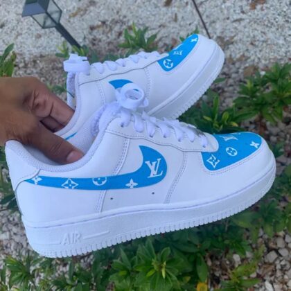 Blue Luxury Air Force 1 Custom