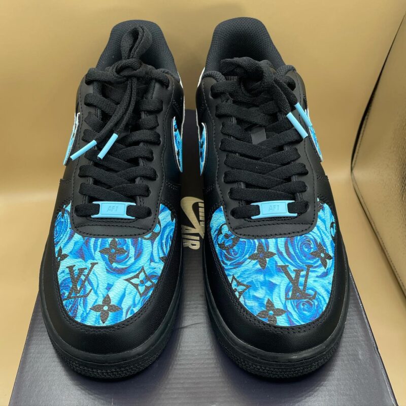 Blue Rose LV Air Force 1 Custom