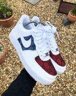 Blue and Red Air Force 1 Custom