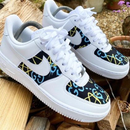 Blue and Yellow Air Force 1 Custom