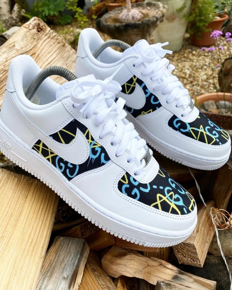 Blue and Yellow Air Force 1 Custom