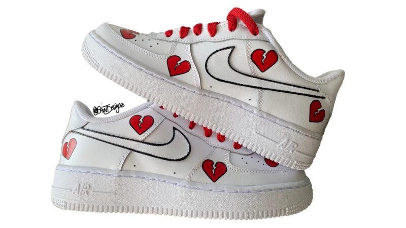 Broken Hearts Air Force 1 Custom