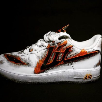 Burning Air Force 1 Custom