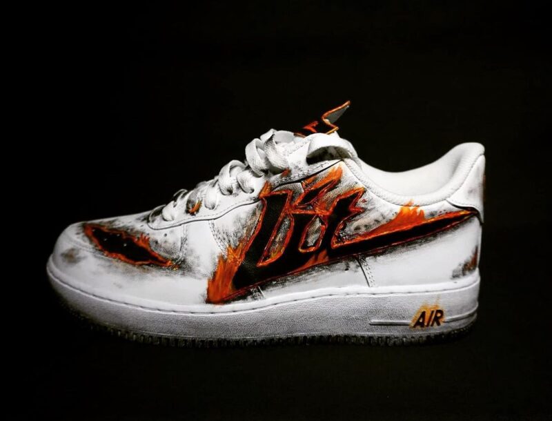 Burning Air Force 1 Custom