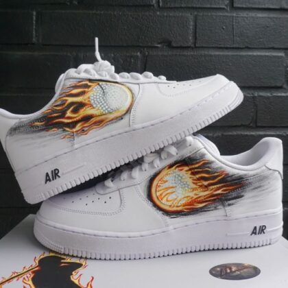 Burning Golfball Air Force 1 Custom