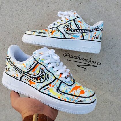 Cartoon Splatter Air Force 1 Custom