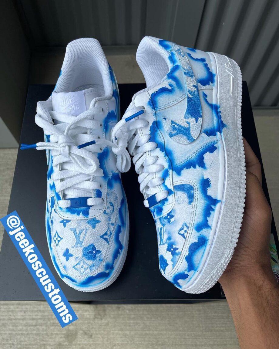 Cloudy LV Air Force 1 Custom Daniel Customs