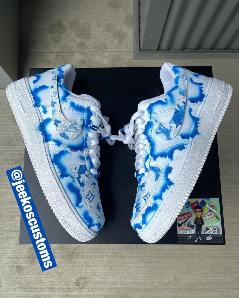 Cloudy LV Air Force 1 Custom - Image 4