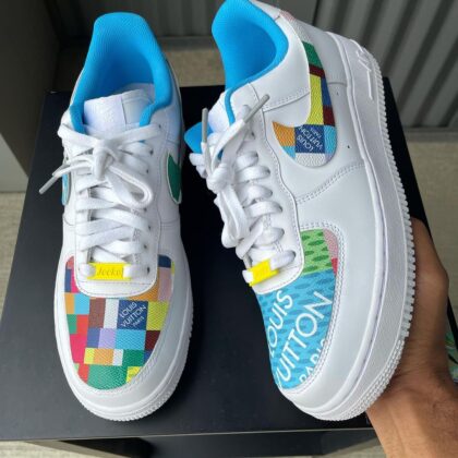 Colorblock LV Air Force 1 Custom