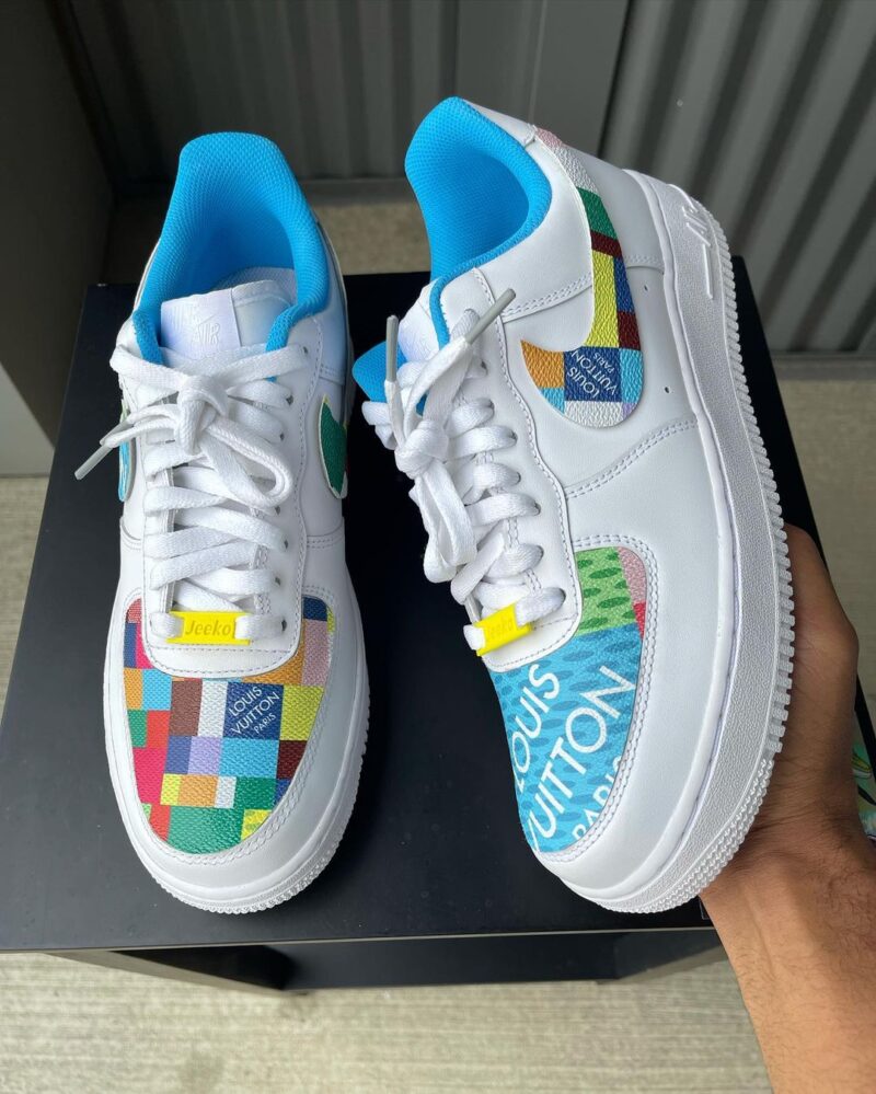 Colorblock LV Air Force 1 Custom