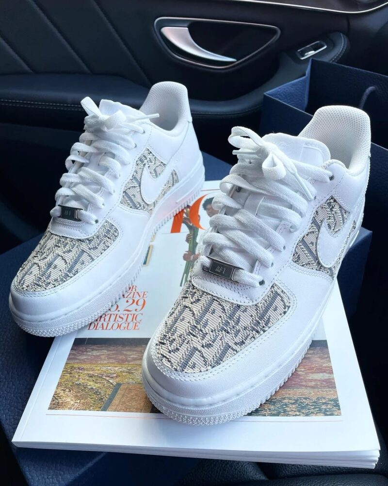 Cream Dior Air Force 1 Custom - Daniel Customs