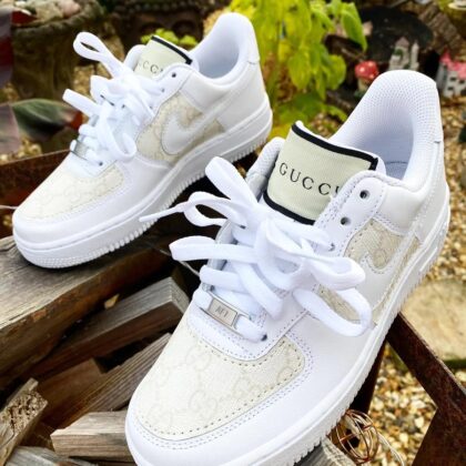 Cream Gucci Air Force 1 Custom