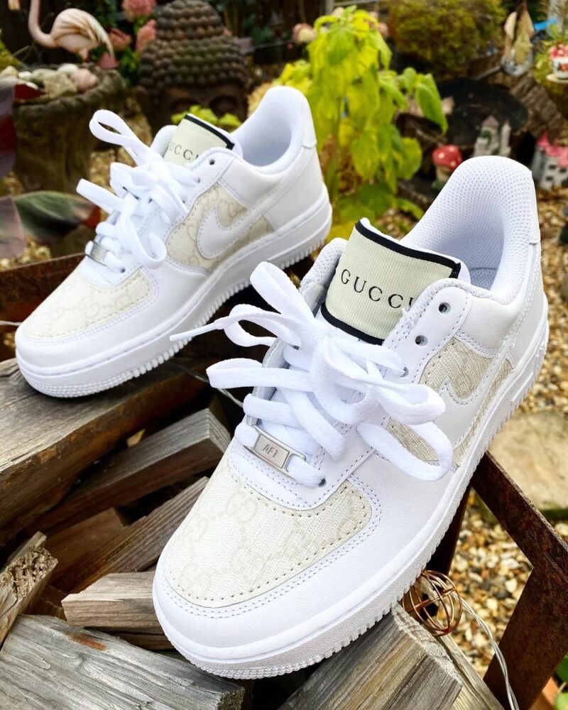 Cream Gucci Air Force 1 Custom