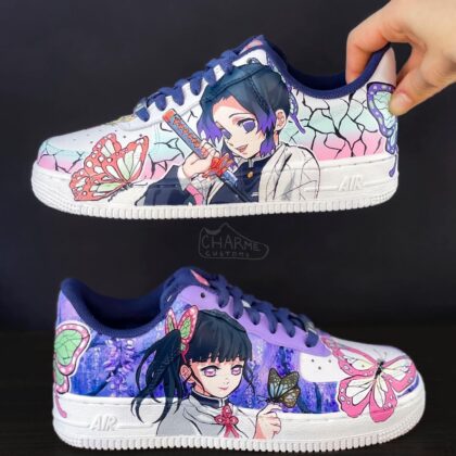 Demon Slayer Kimetsu no Yaiba - Kanao x Shinobu Air Force 1 Custom