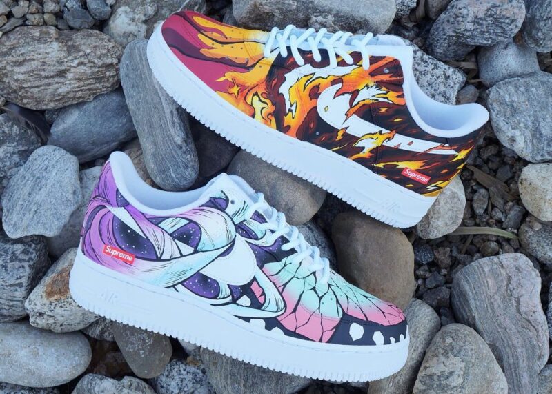 Demon Slayer Kimetsu no Yaiba - Rengoku x Kanae Air Force 1 Custom