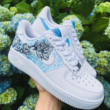 Dior Blue Magnolia Air Force 1 Custom