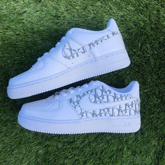 custom dior reflective air force 1