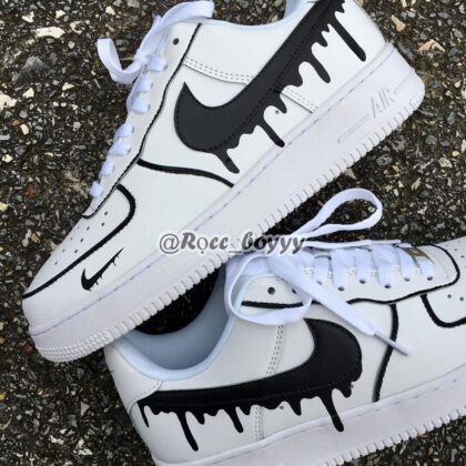 Drip Black Air Force 1 Custom