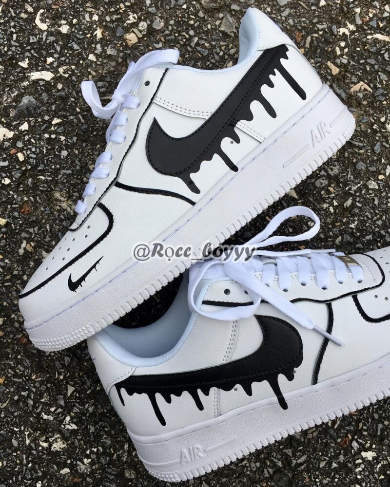 Drip Black Air Force 1 Custom