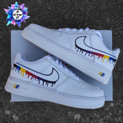 Drip Rainbow Air Force 1 Custom