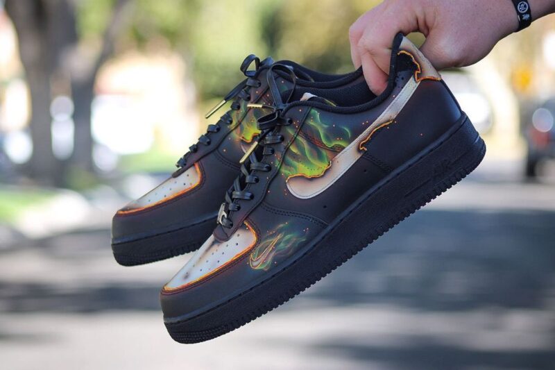 Fire Starter Air Force 1 Custom