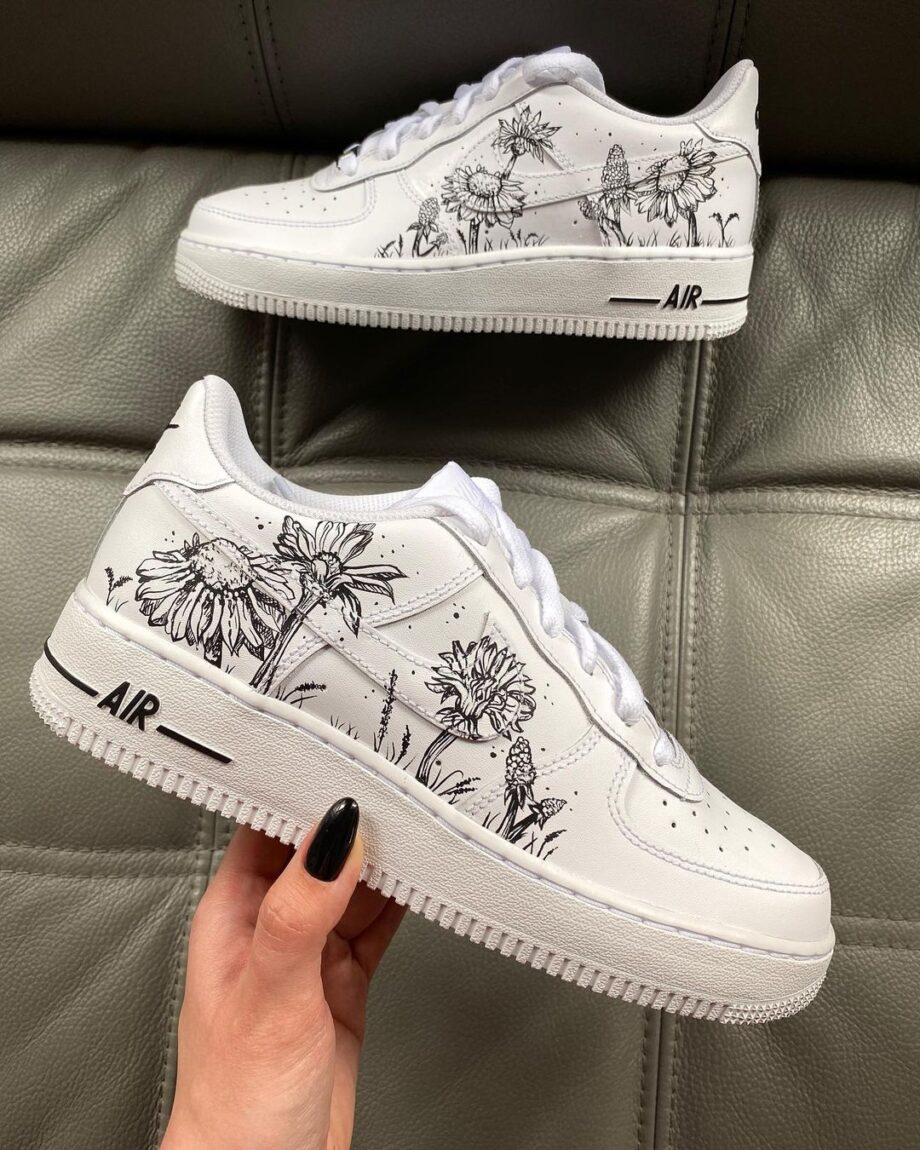 air force 1 with flowers