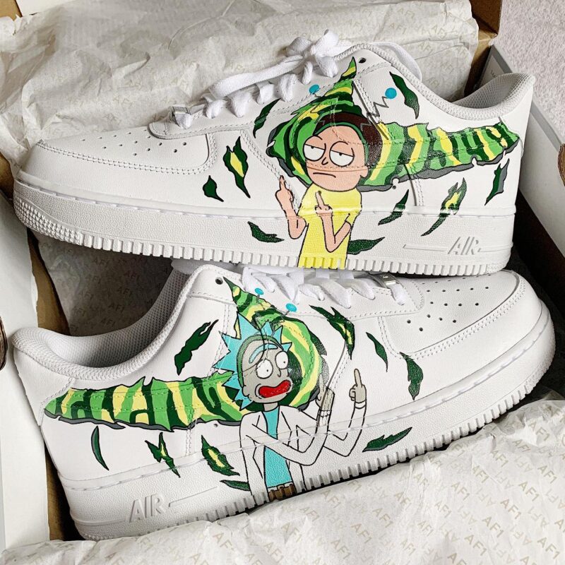 Funny Rick and Morty Air Force 1 Custom