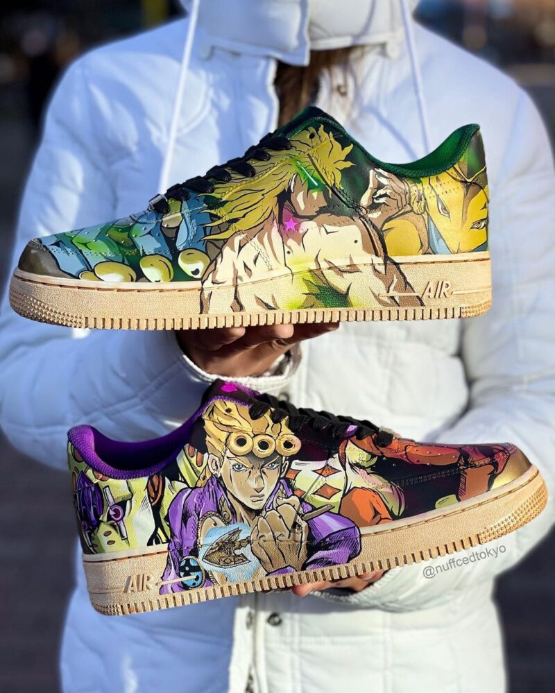 Giorno Giovanna x Dio Brando Air Force 1 Custom