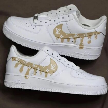 Gold Drip Luxury Air Force 1 Custom