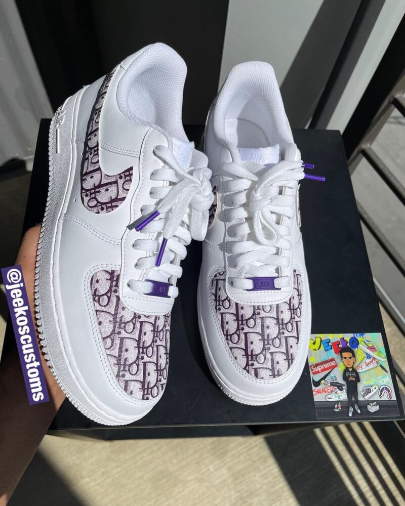 Grape Dior Air Force 1 Custom