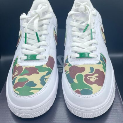 Green Camo Bape Air Force 1 Custom