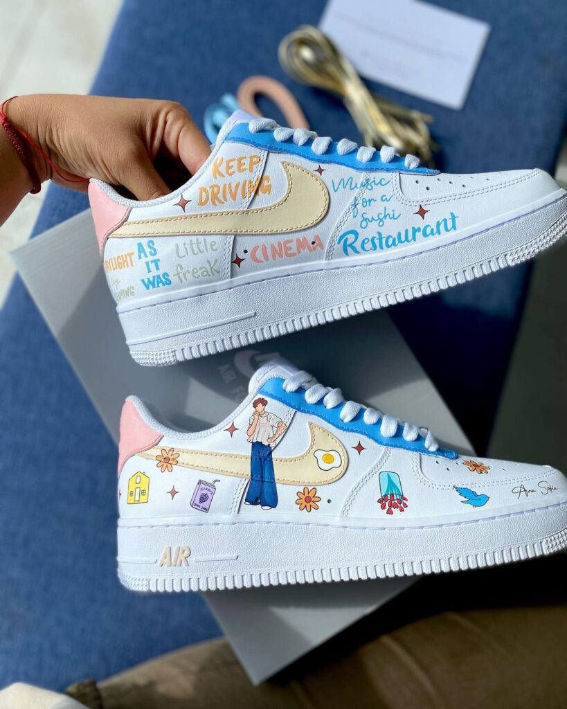 custom harry styles air force 1