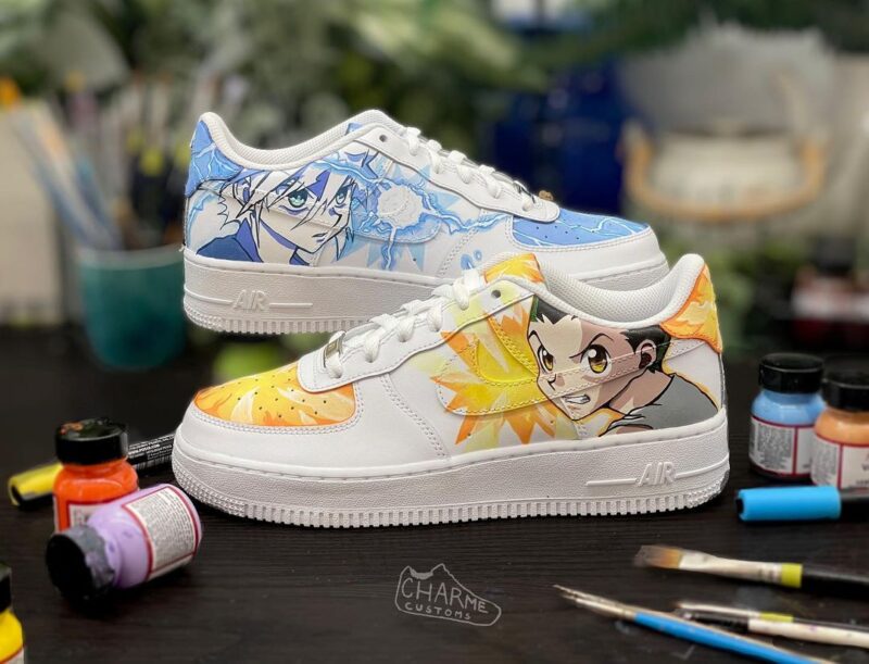 Hunter x Hunter Gon x Killua Air Force 1 Custom