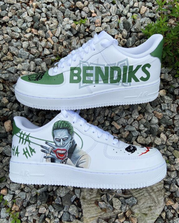 custom joker nike air force 1s